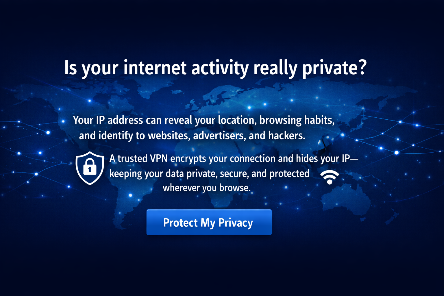 Are you concerned with security and privacy being on the Internet?